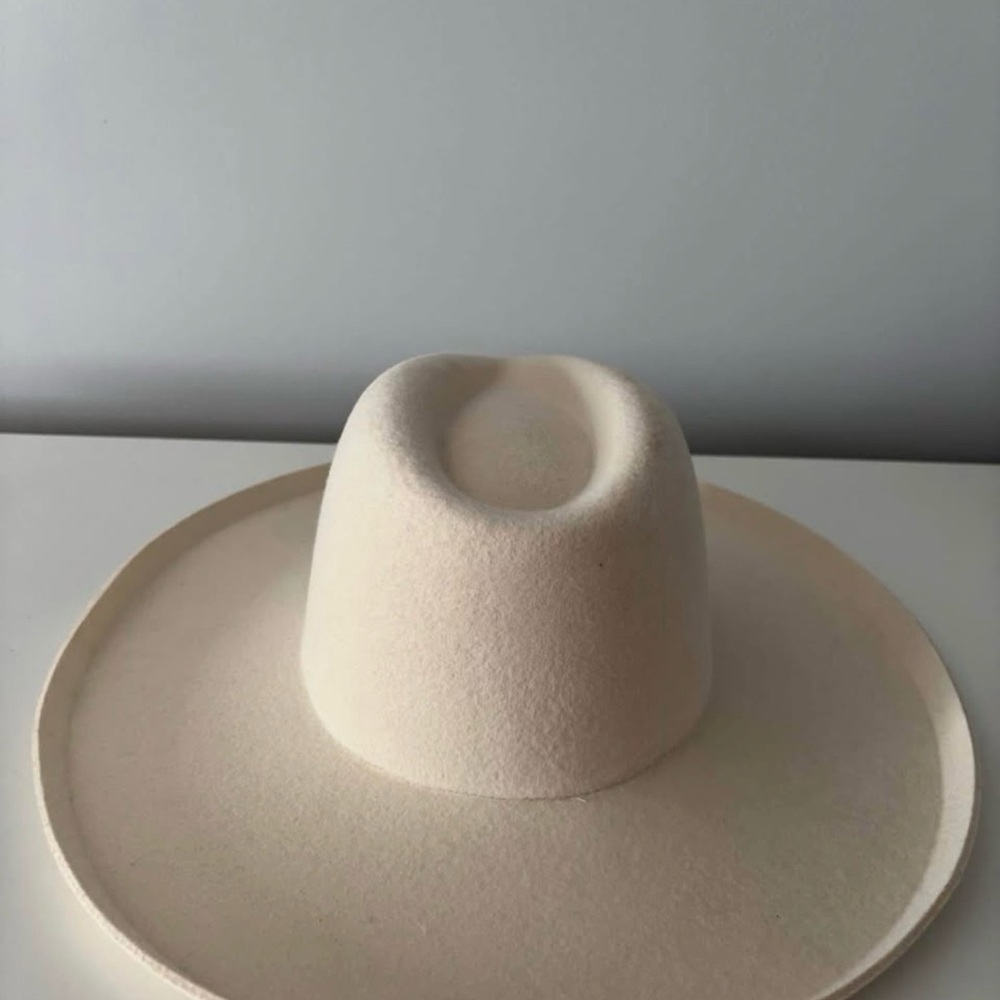 Lack Of Color Cream Wide Brim Felt Fedora